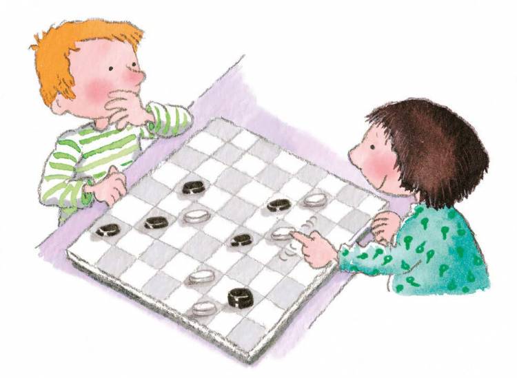 Как научить ребенка играть в шашки