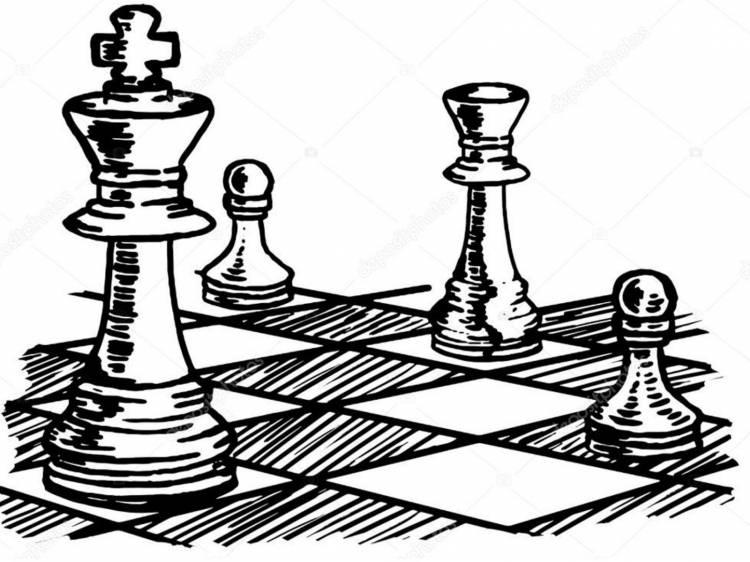 Нарисованные шахматы