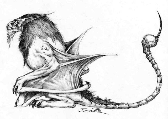 Рисунки карандашом животных в стиле монстров 