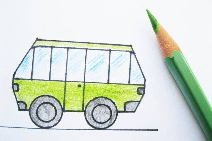 Учим детей рисовать транспорт