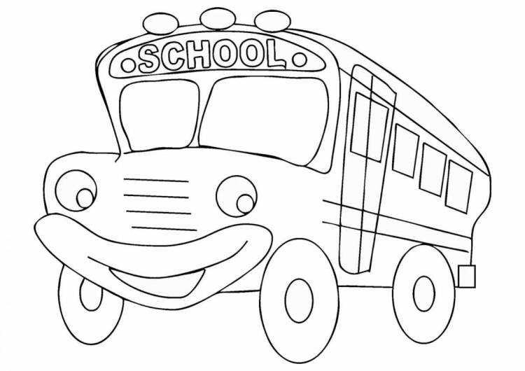 Раскраски Школьный автобус гордон 