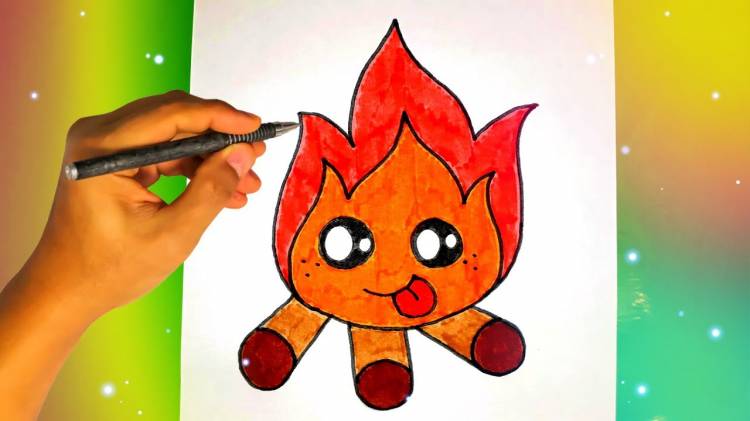 Как нарисовать ОГОНЬ? How to draw fire