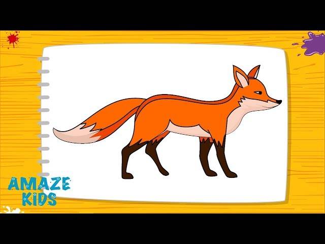 Как Нарисовать Животных Лису для Детей