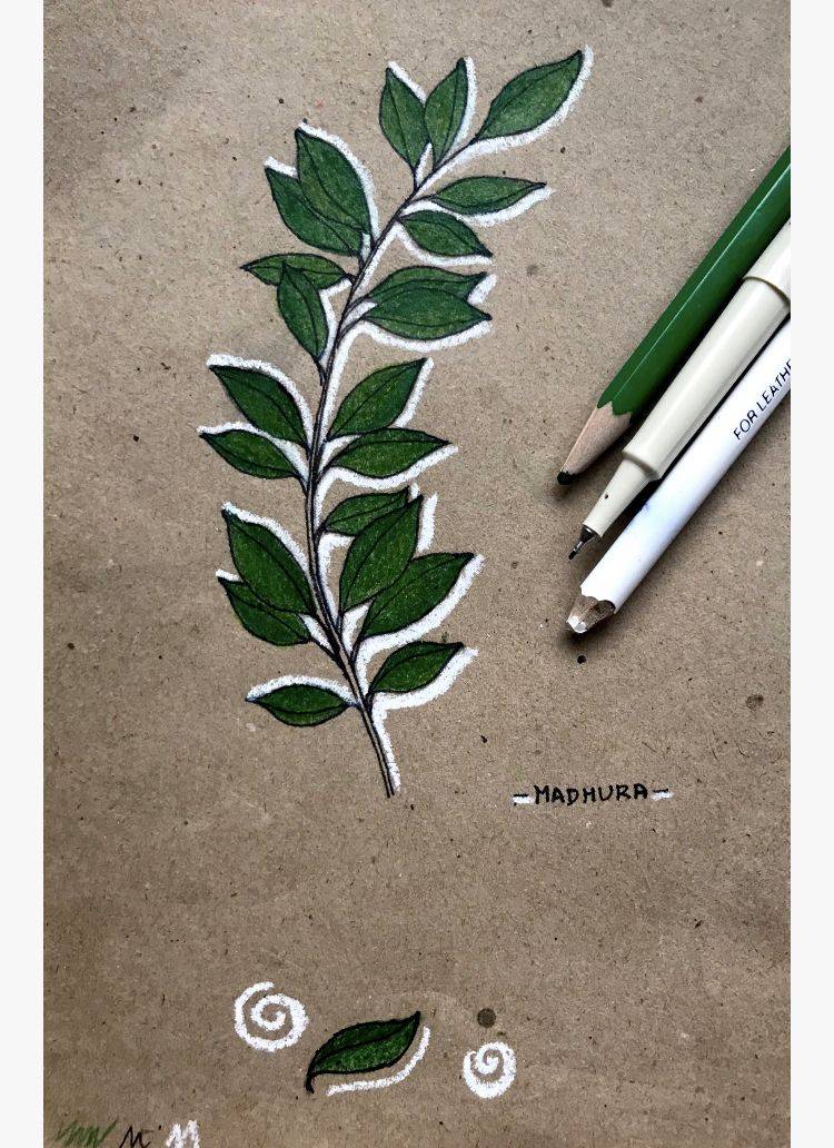 Leaf sketch easy