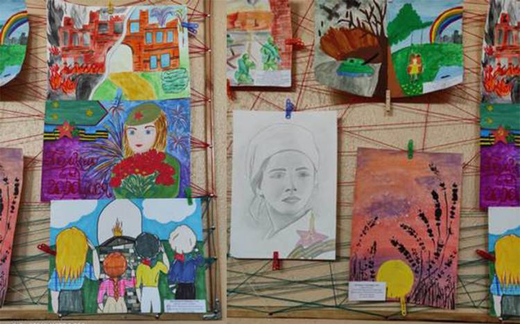 Выставка детского рисунка «И помнит мир спасенный» организована в Барановичском районе