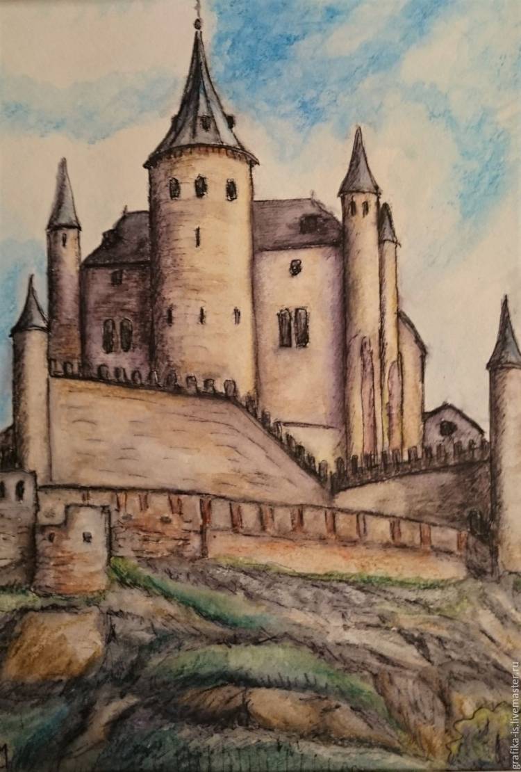 Рисунок город крепость