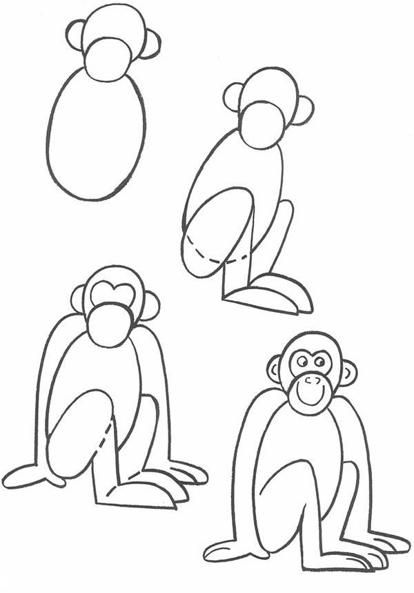 Как нарисовать обезьяну и другое