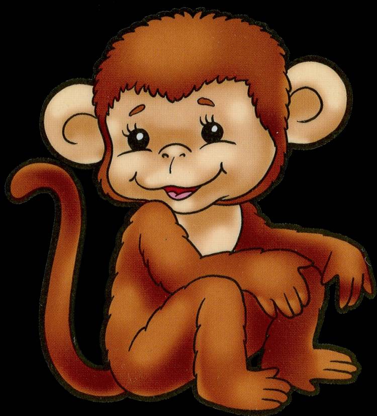Детский рисунок обезьянки
