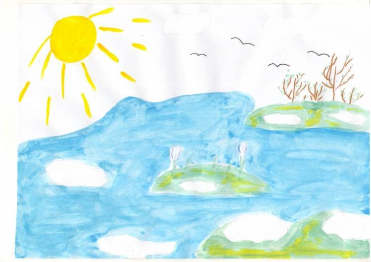 Рисунок показывающий красоту воды детский 