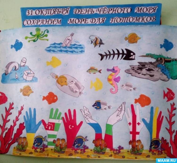 Фотоотчет о проведении образовательной тематической недели «День Черного моря» в средней группе 
