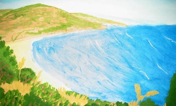 Море в одном из его нарядов рисунок Рисунки карандашом поэтапно