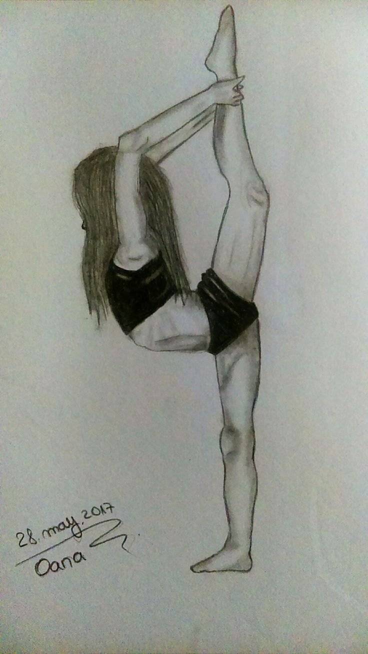 Рисунки для срисовки гимнастика