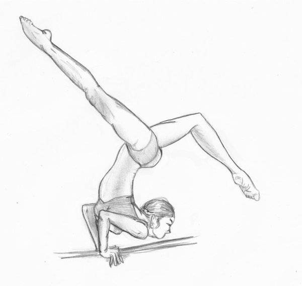 Простые рисунки гимнастика 