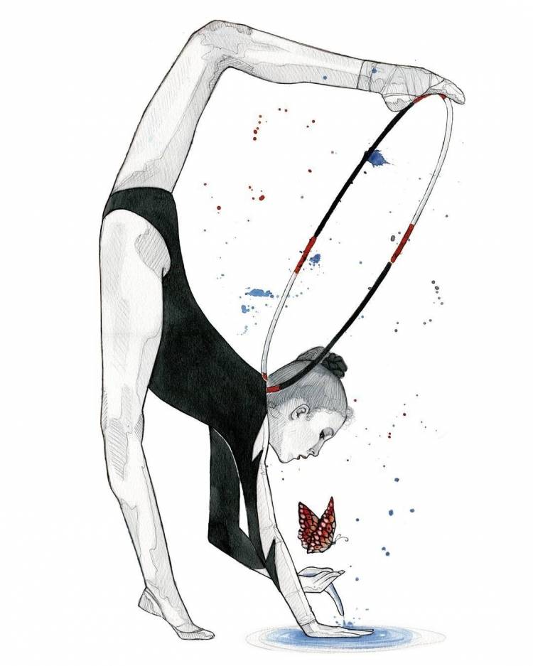 Предметы для художественной гимнастики рисунок