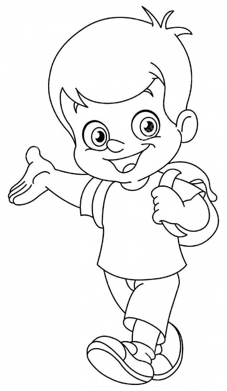 Рисунок мальчика карандашом для детей