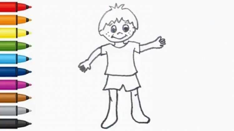 Как нарисовать мальчика пошагово карандашом