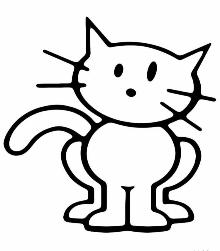 Простые рисунки котов
