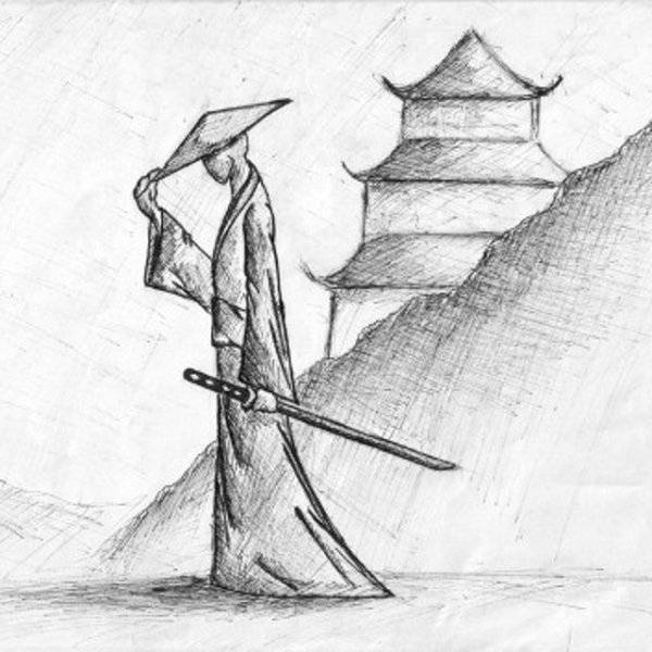 Идеи для срисовки японский самурай 
