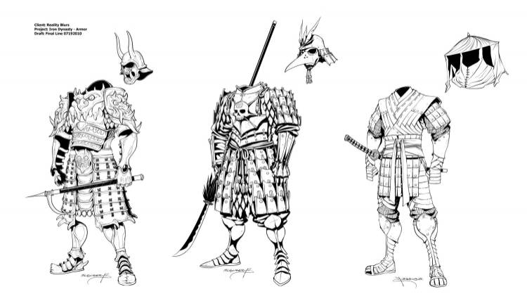 Рисунок карандашом легкий самурай
