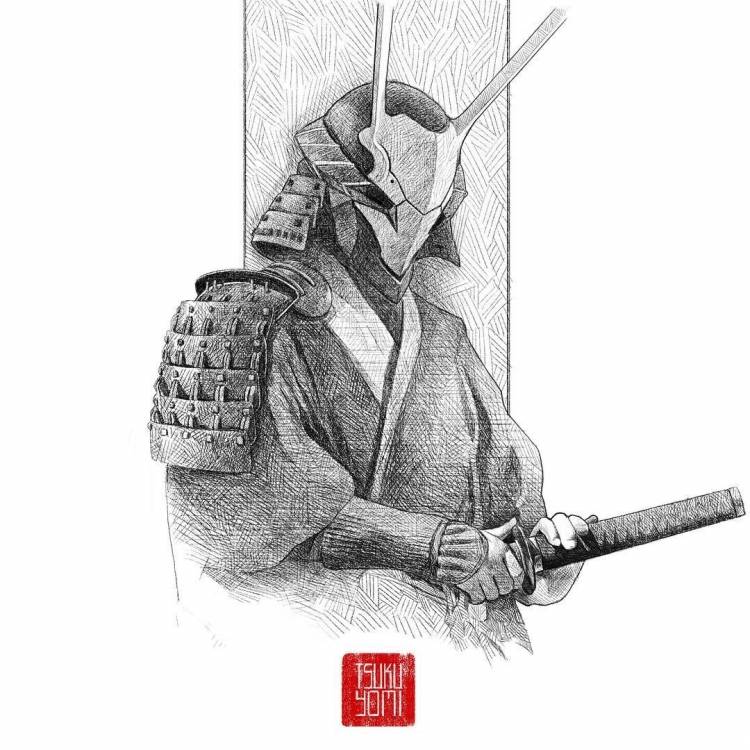 Рисунок самурая