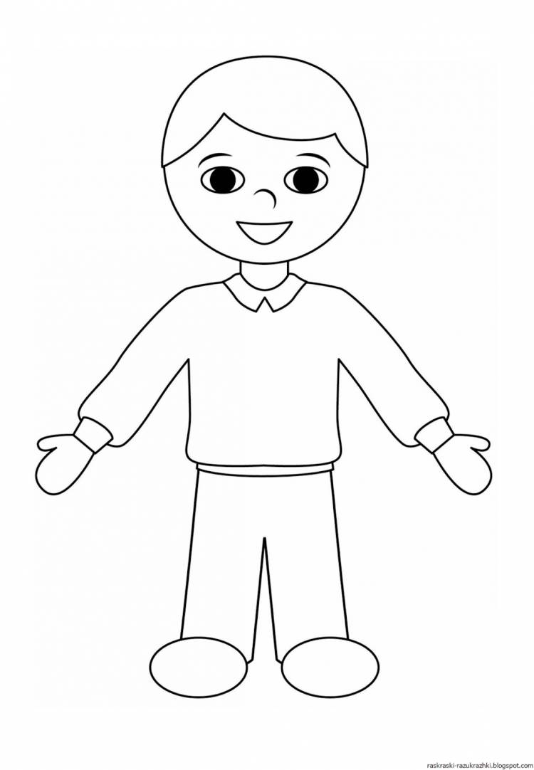 Рисунок человечка детский 