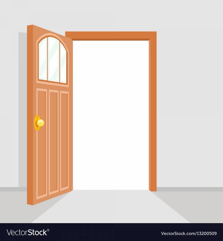 Открытая дверь рисунок