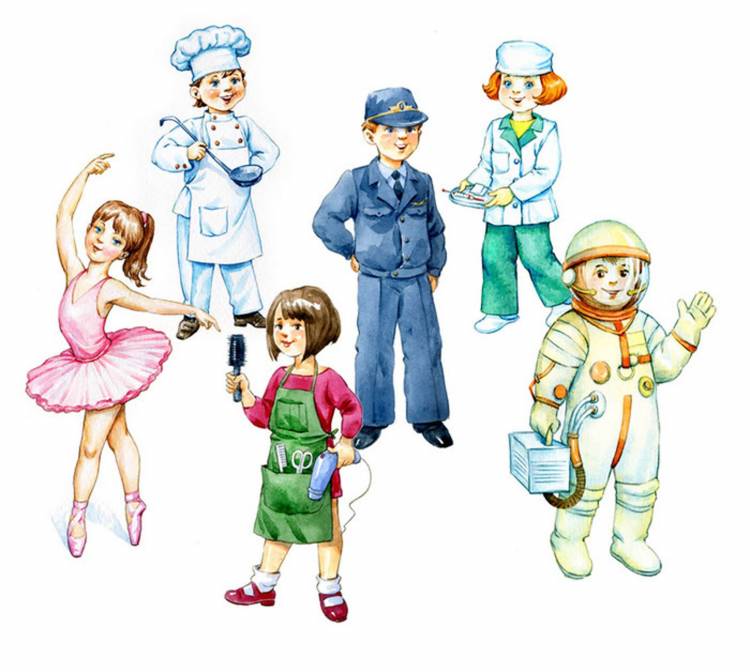 Рисунки на тему профессии для детей