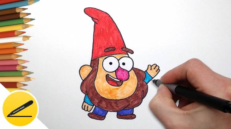How to Draw a Gnome from Gravity falls