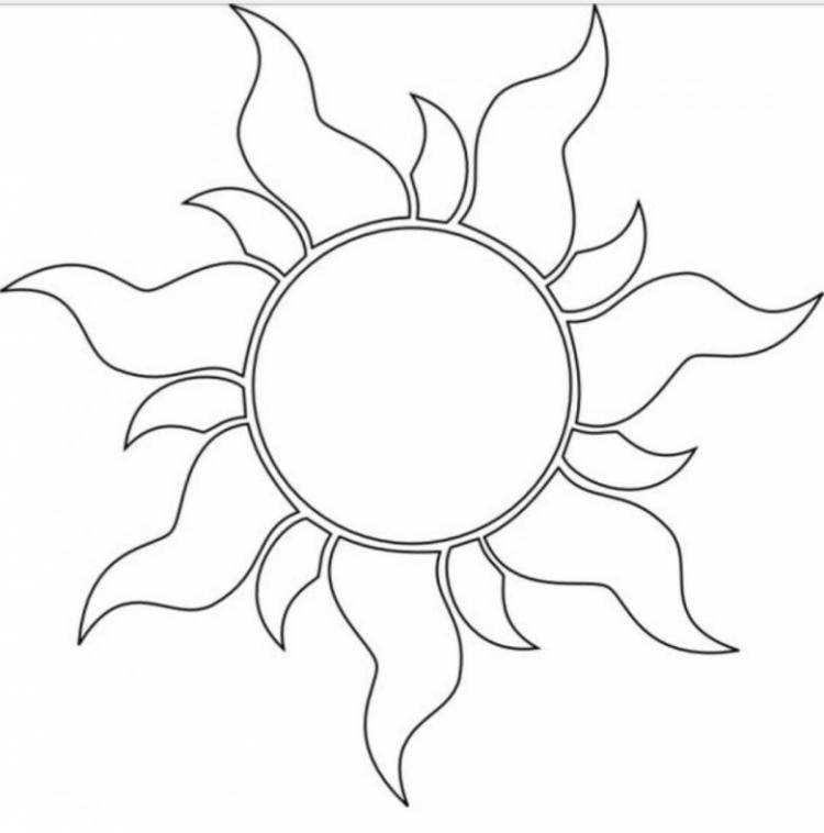 Как нарисовать солнце 