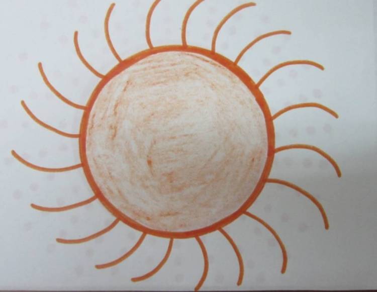 Мастер-класс «Как нарисовать лучи у солнышка» 