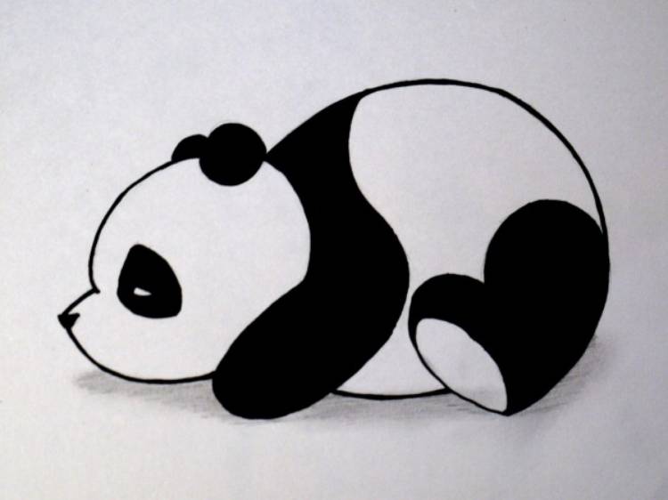 Легкие рисунки панды