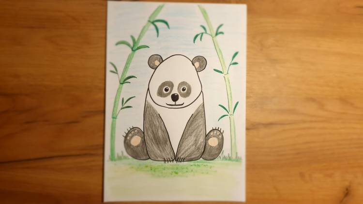 Рисунок Панда легко и просто!