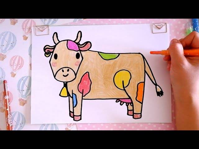 Как нарисовать корову поэтапно для детей