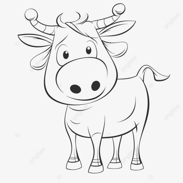 рисунок милый мультфильм корова раскраски страницы наброски эскиз вектор PNG , рисунок автомобиля, мультфильм рисунок, рисунок коровы PNG картинки и пнг рисунок для бесплатной загрузки