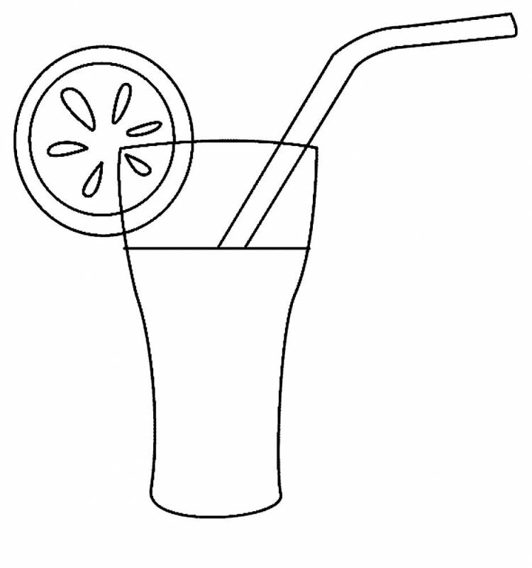 Лёгкие рисунки для срисовки коктейли