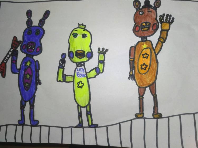 Рисунки детей фнаф