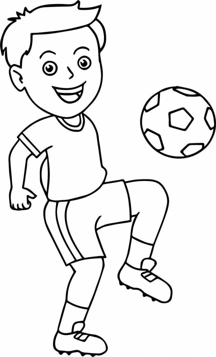 Футбол рисунок карандашом для детей