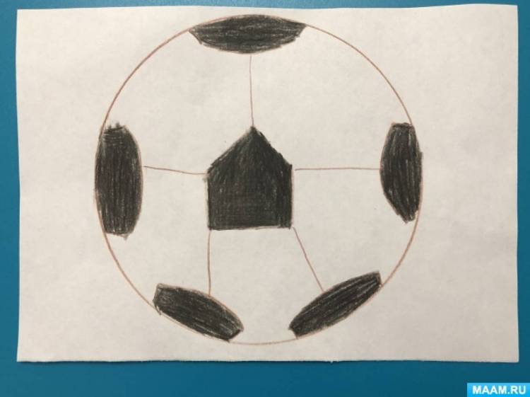 Детский мастер-класс по рисованию «Футбольный мяч» 