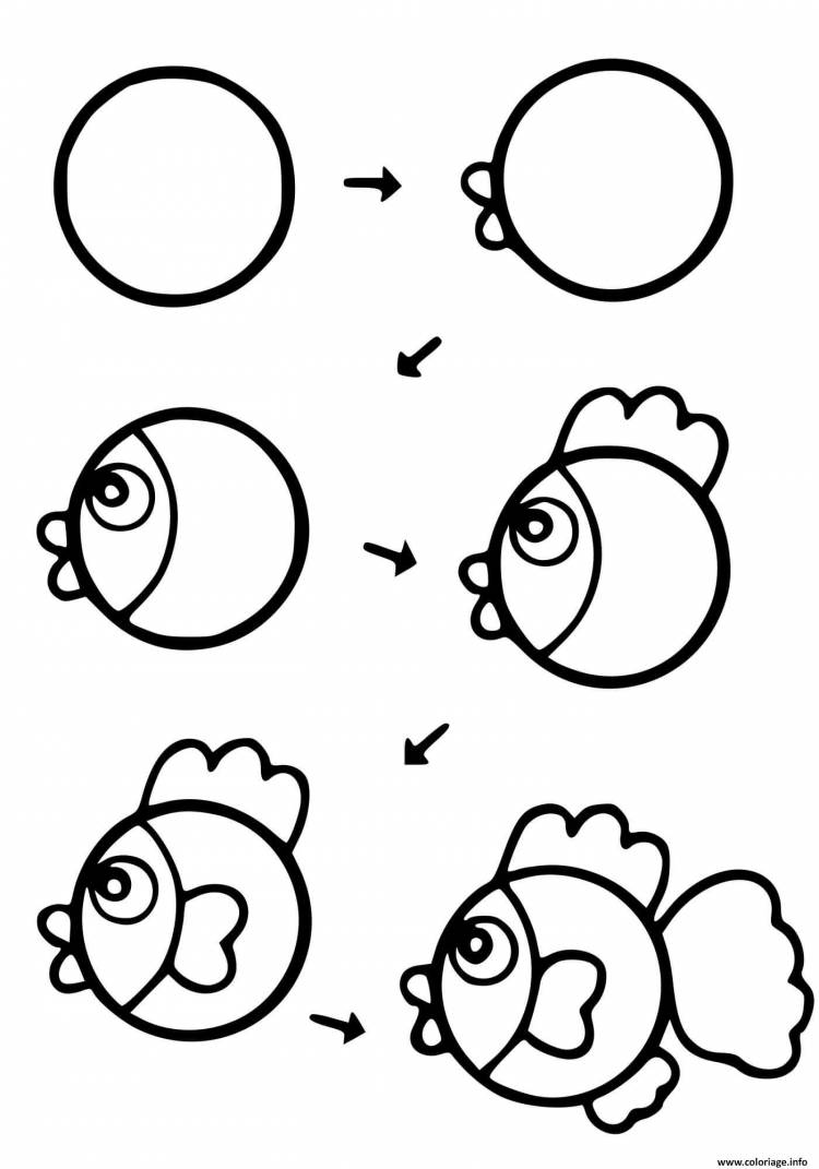Рисунки из кружочков для детей