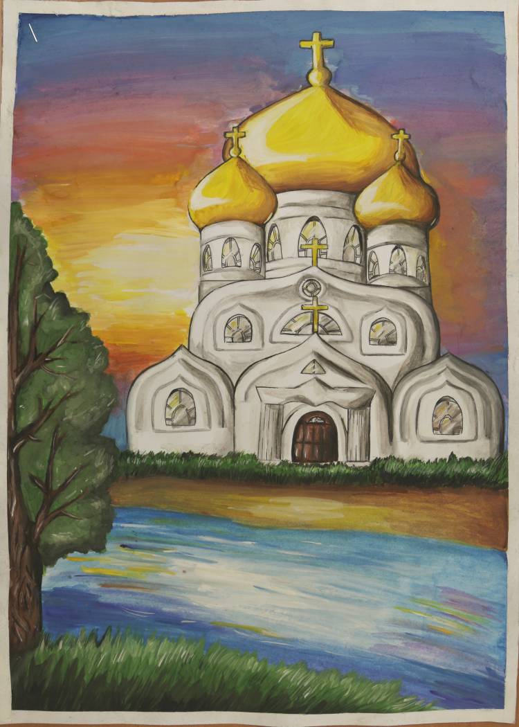 Рисунок на тему церковь 