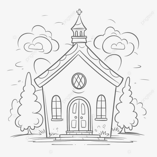 рисунок милый мультфильма церкви чтобы нарисовать для детей набросок эскиза вектор PNG , рисунок автомобиля, мультфильм рисунок, рисунок крыла PNG картинки и пнг рисунок для бесплатной загрузки