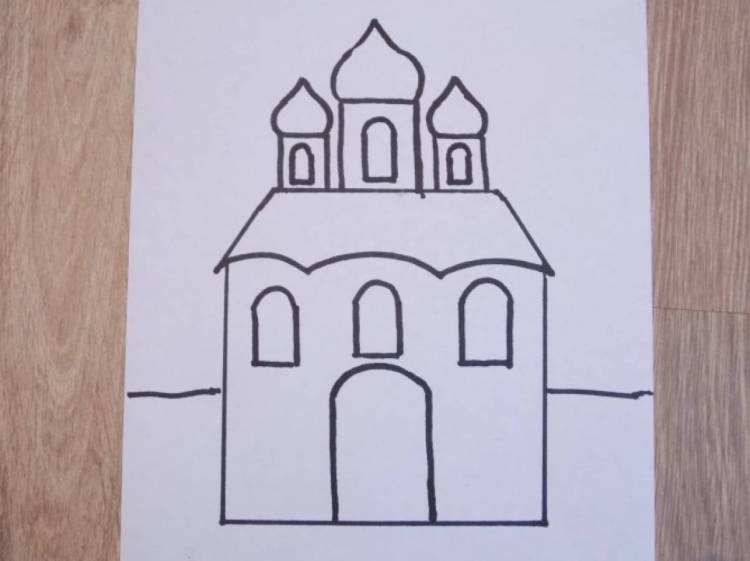 Мастер-класс «Учимся рисовать храм» 