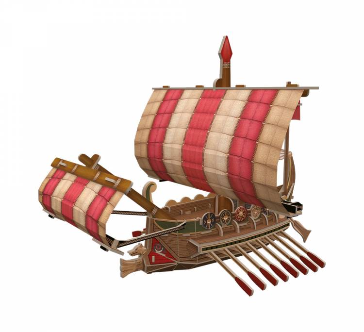 Сборная модель из пенополистирола REZARK Серия Корабли Римский военный корабль REZ