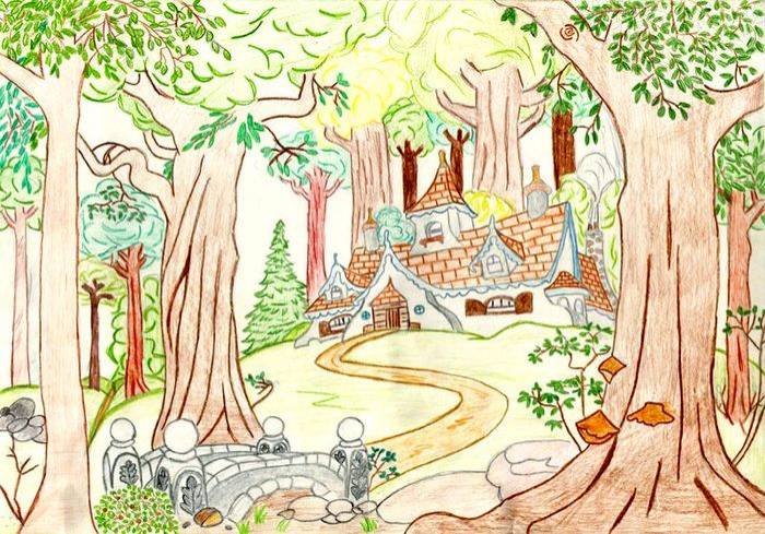 Сказочный лес в картинках для детей