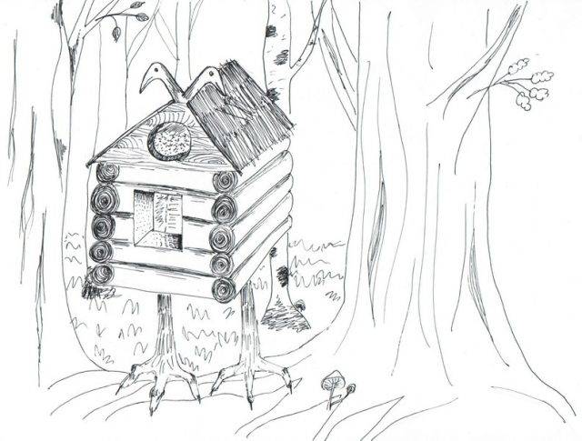 Рисунки карандашом сказочный лес 