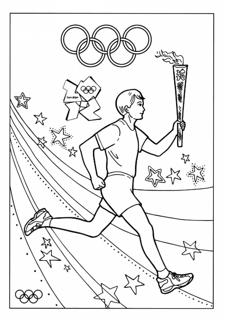 Раскраска Олимпийские Игры
