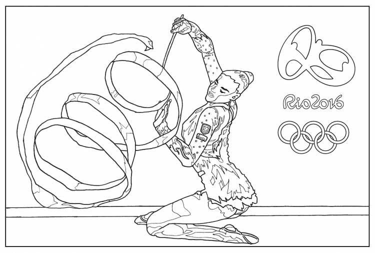 Раскраски Олимпийские игры для детей
