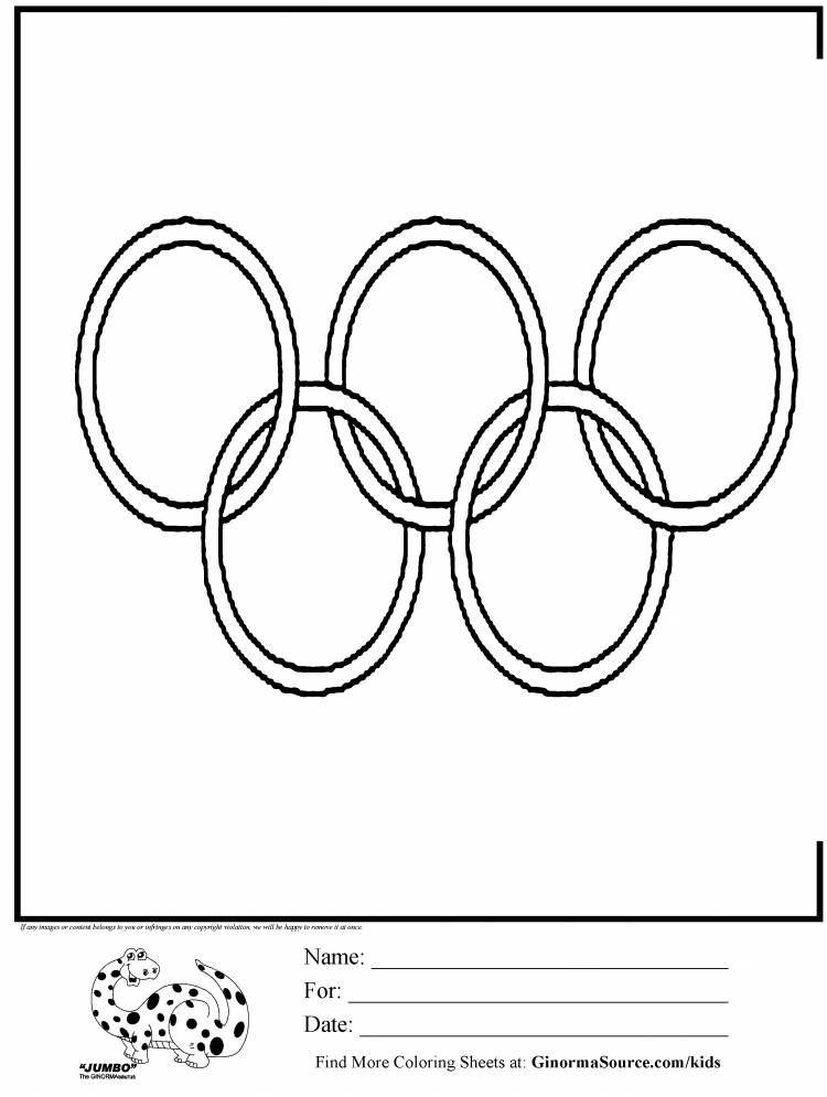 Раскраски Кольца олимпийских игр 