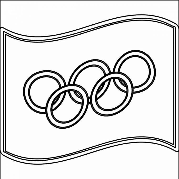 Раскраски Олимпийские кольца 
