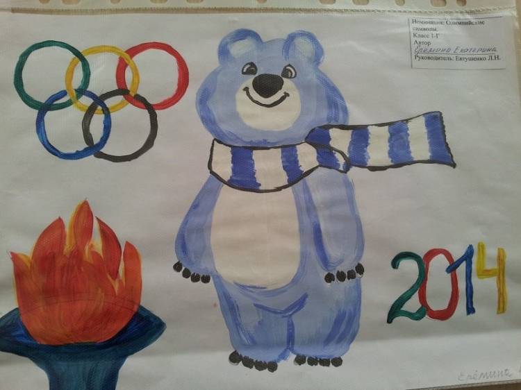 Олимпийские игры детские рисунки 